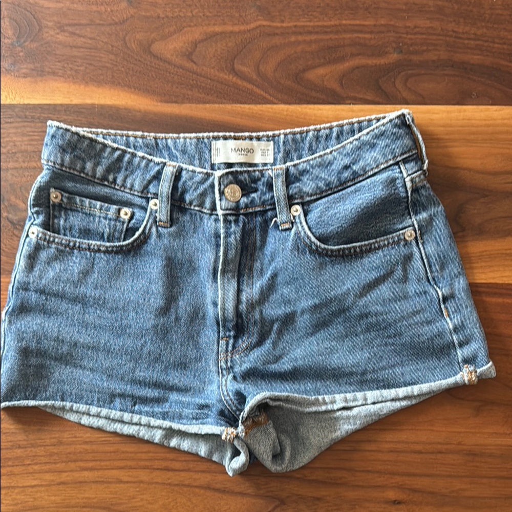 Mango Women's Blue Jean Shorts